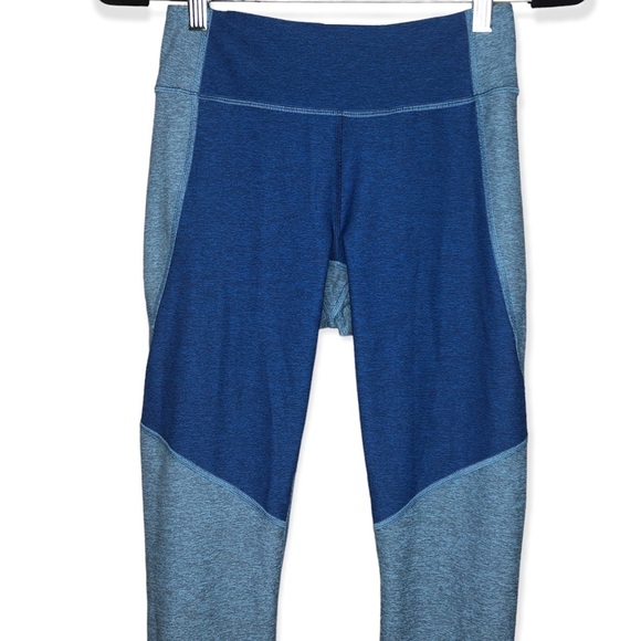 Outdoor Voices Athletic Leggings Blue ColorBlock Small - Picture 3 of 7